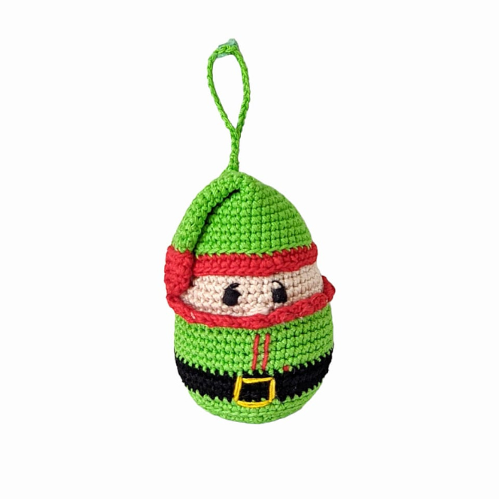 Handcrafted Crochet Christmas Tree Ornament-  Christmas Trees Elf