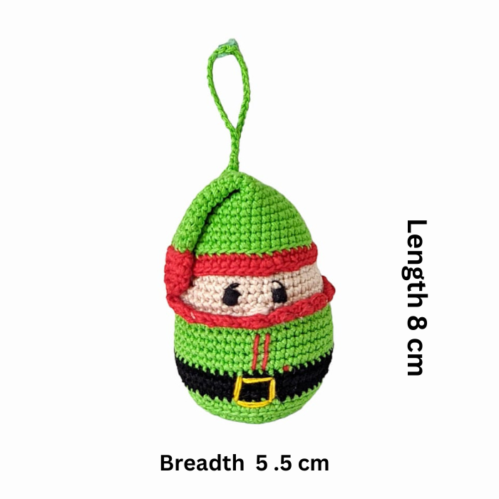 Handcrafted Crochet Christmas Tree Ornament-  Christmas Trees Elf