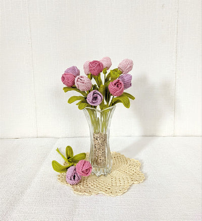 Artisan Crocheted Tulips: Handmade Elegance for Gifting
