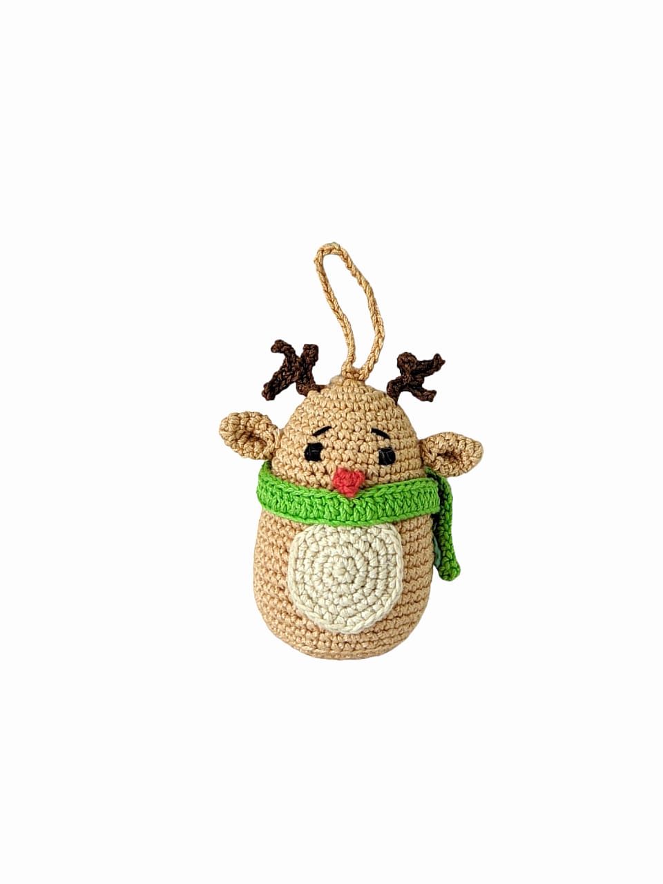 Handcrafted Crochet Christmas Tree Ornament- Reindeer