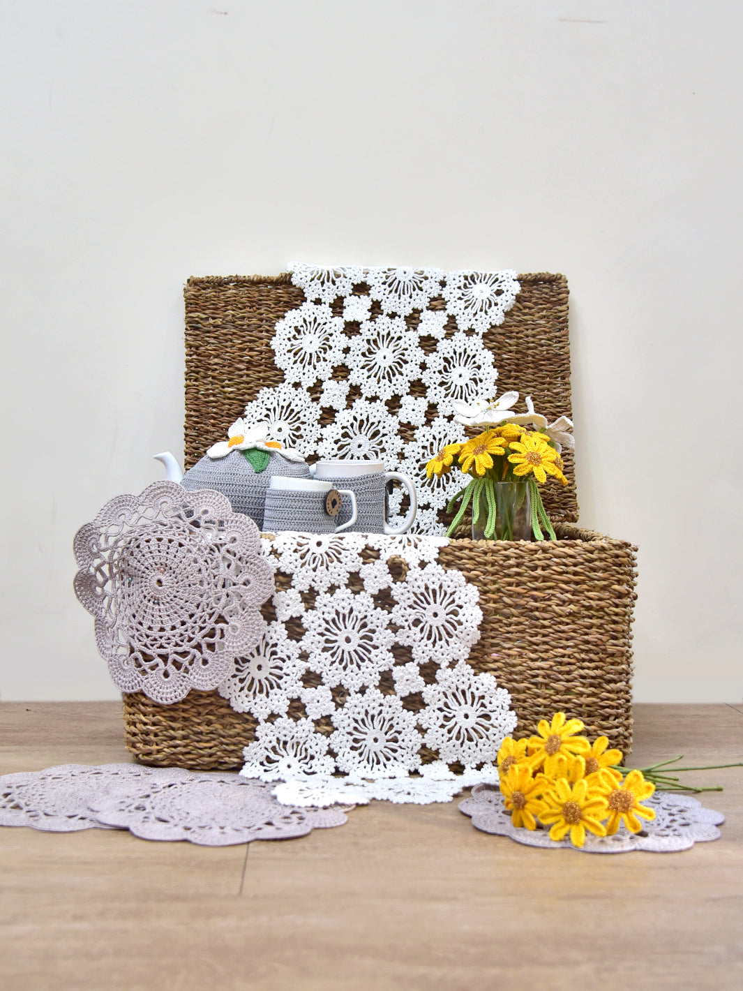 Handcrafted Gifting Hampers- White