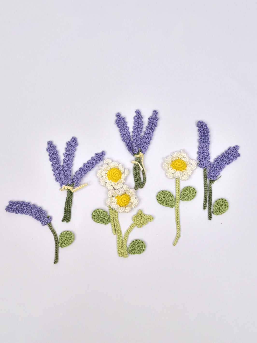 Handcrafted DIY Crochet Flower Motifs Kit- Lavender