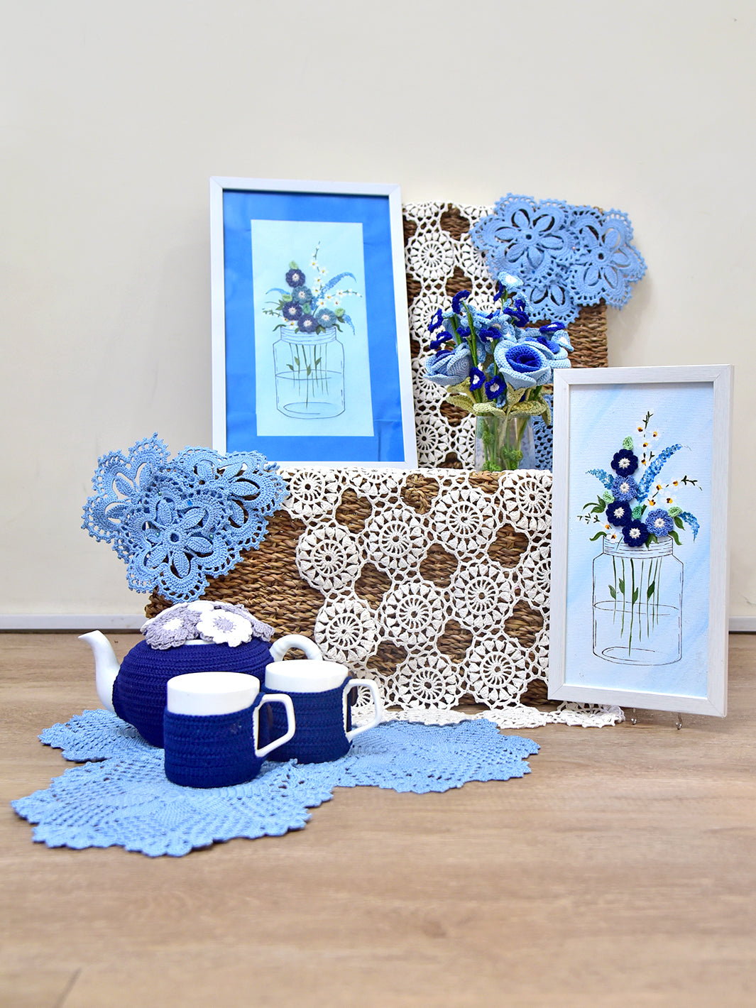 Handcrafted Gifting Hampers- Blue