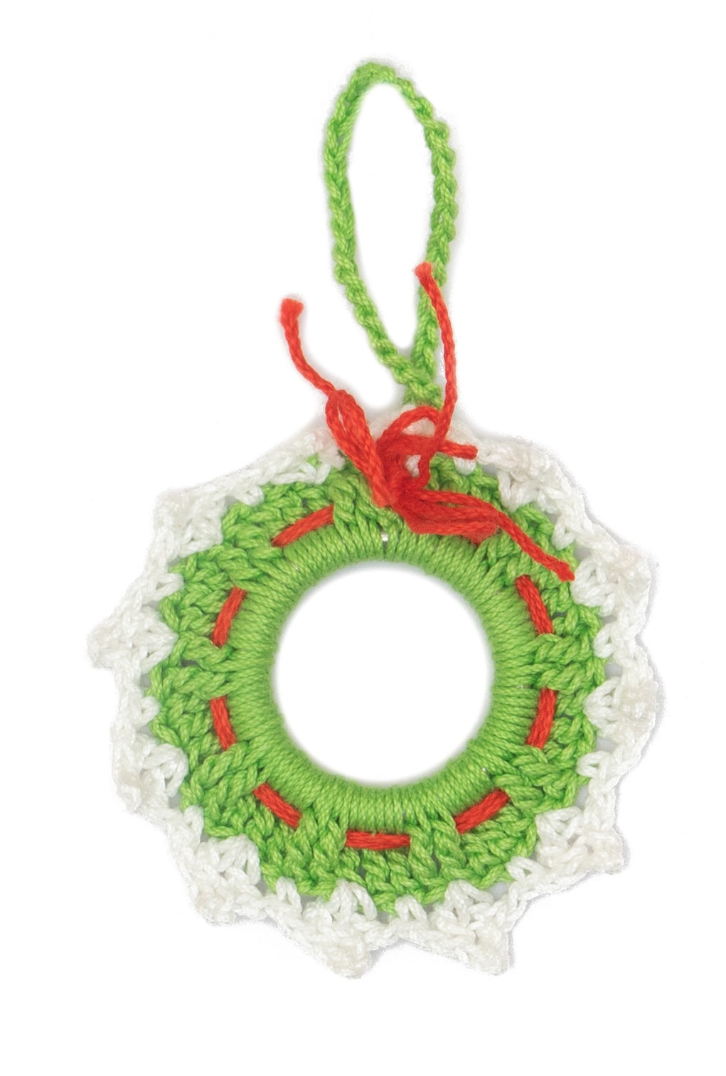Handcrafted Crochet Christmas Tree Ornament- Wreath