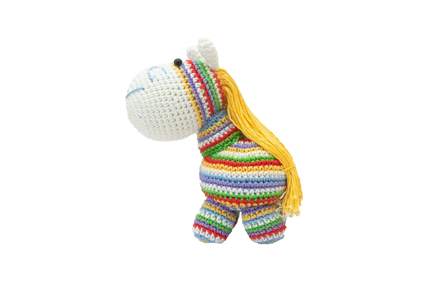 Handcrafted Amigurumi Rainbow Pony