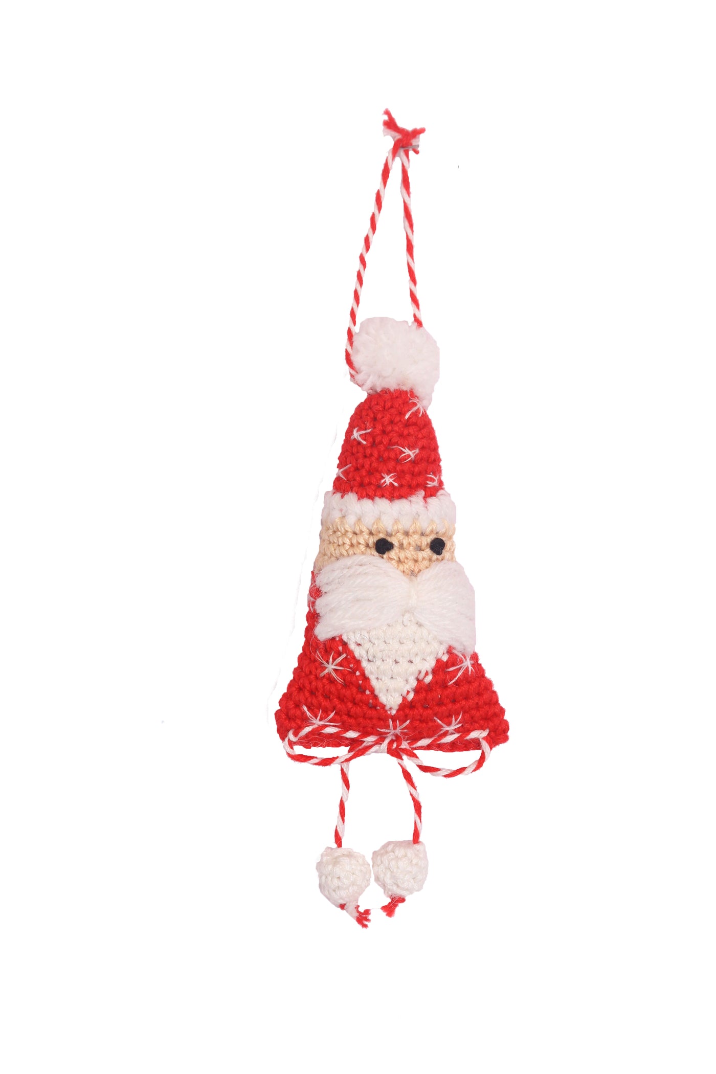 Handcrafted Amigurumi Christmas Tree Ornament-
Santa