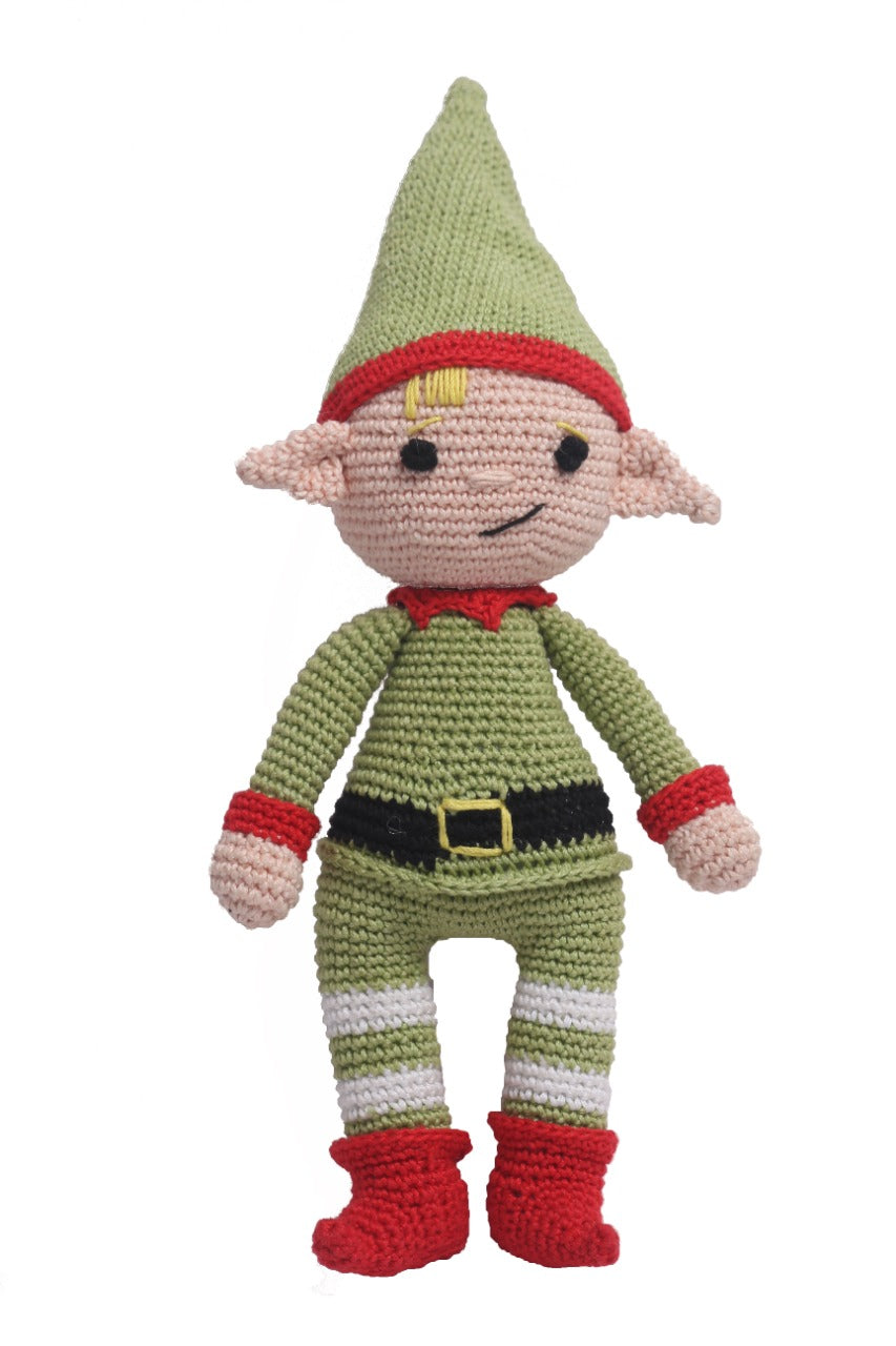 Handcrafted Amigurumi Christmas Soft Toy- Boy  Elf