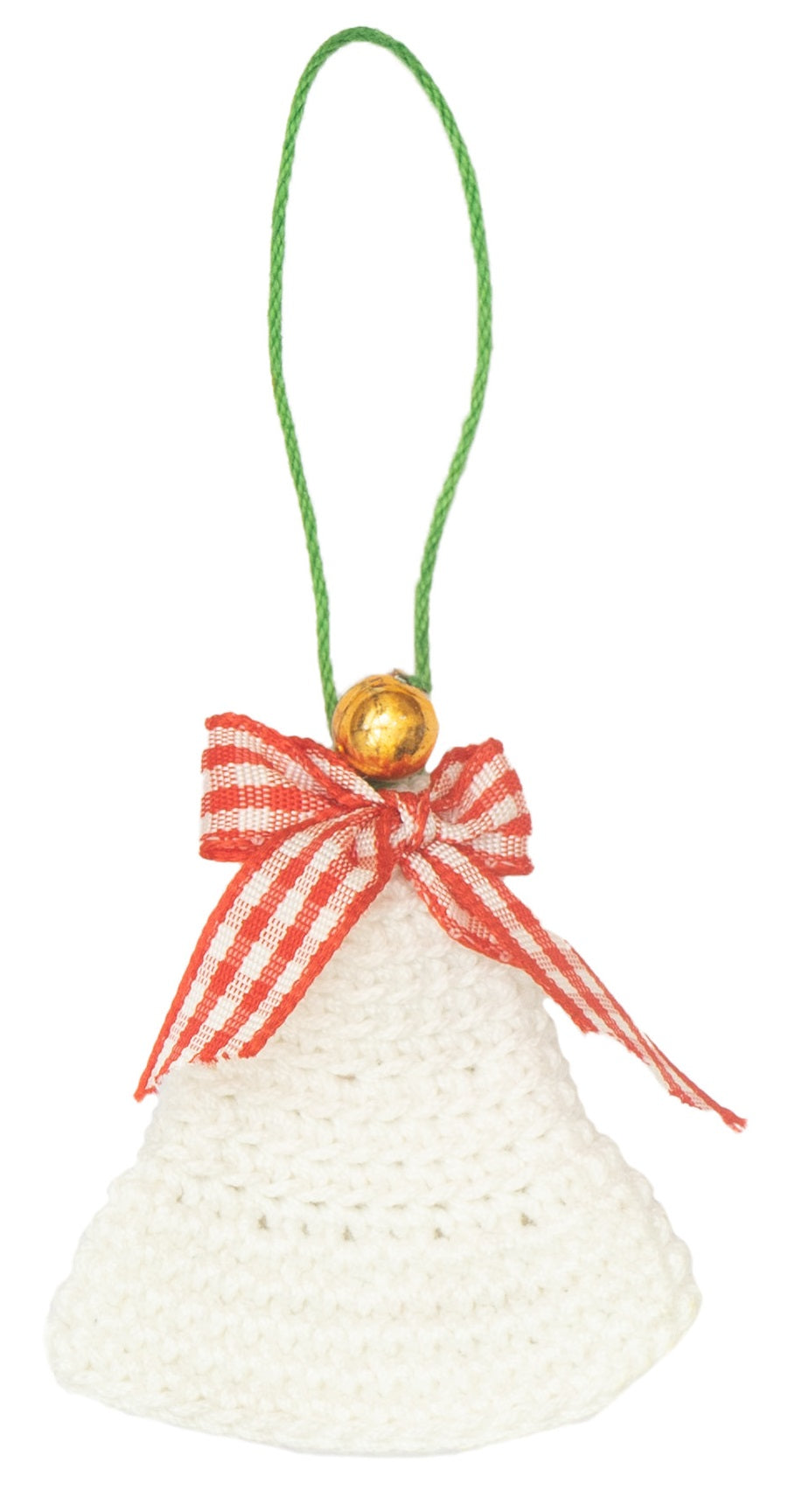 Handcrafted Crochet Christmas Tree Ornament- Bell