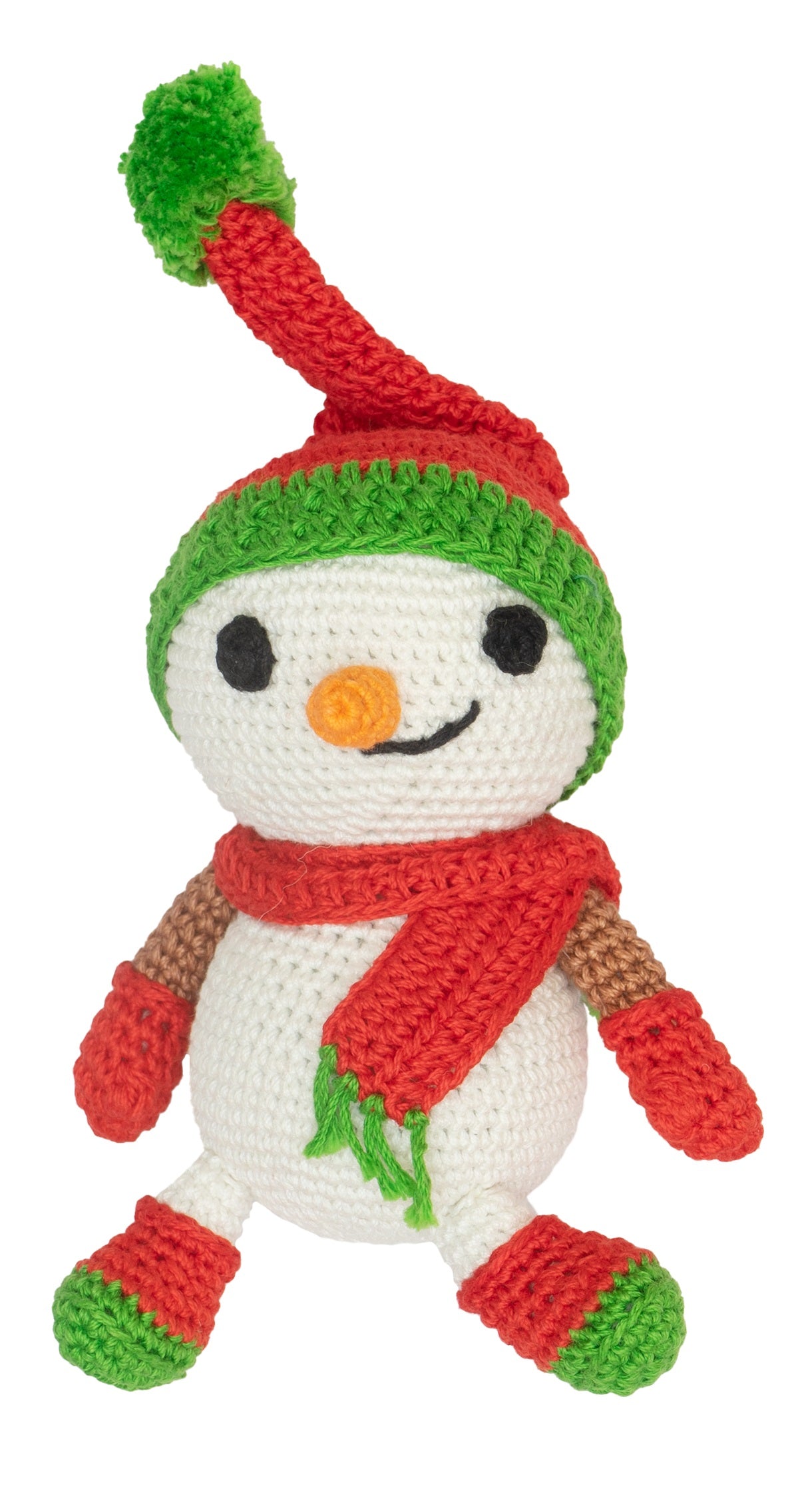 Handcrafted
 Amigurumi 
Christmas Soft
 Toy-
 Happy Snowman