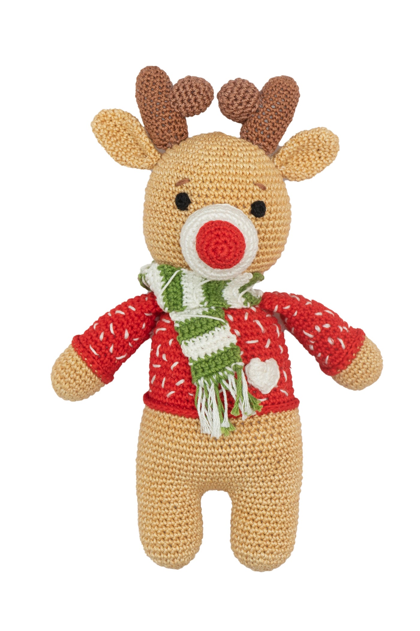 Handcrafted Amigurumi Christmas Soft Toy- dapper  Reindeer